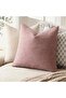 Pack of 2 Soft Textured Throw Decorative Pillow Covers Square Accent Solid Cushion Cover - 4