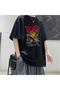 Mingalondon Rock Series Ac/Dc Printed Black Unisex Oversize T-Shirt - 2