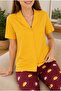 Women's Cotton Buttoned Short Sleeve Pajama Set - 6