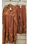 Italian Linen Set Long Tunic Shirt Pants with Sequin Detail - 2