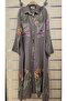 Italian Linen Set Long Tunic Shirt Pants with Sequin Detail - 3