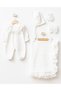 Organic Luxury Full Set with Coated Shoes Baby Girl 100% Cotton Blanket Romper Set Pugi Newborn Baby Set