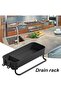 Sponge Holder for Kitchen Sink, Kitchen Sink Caddy Rustproof Dish Sponge Organizer with Detachable D - 3