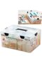 Premify Large Plastic Medical Storage Box, Child-Proof Organizer with Compartments & Handle, for Fam