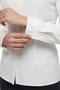 Women's Slim Fit, Close-Fitting, Long Sleeve Basic Shirt 3528100-White - 3528100 - 3