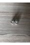 Silver Gray Color Interlocking Ring Model Bijouterie Earrings - 3