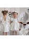 Girls' Satin Bow Princess Dress - Birthday and Special Occasion Dress