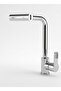 4-Function Kitchen Sink Faucet, Rotatable Multi-Mode Water Tap, 360° Flexible Arm, Rain Shower Spray, Four Water Flow Modes, Single Handle Mixer Faucet - 5