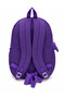 Purple Sports Daily School 4 Compartment Backpack with Crinkle Fabric Plush Accessories Outdoor - 4
