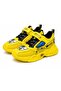 Kids’ Yellow & Black Fashion Casual Sneakers with Velcro Strap - 3