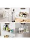 2 - Pack Clear Acrylic Adhesive Shower Caddy with Hooks - No - Drilling, Waterproof & Rustproof Bath - 6