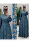 A-Cut Viscosa Fabric Crinkle Patterned Tunic Dress - 3