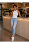 Women's Off-The-Shoulder Sleeveless Body-Hugging Halter Neck Premium Cotton Camisole Tank Top Blouse Cg1987 - 4