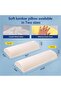 Lumbar Pillow for Sleeping, Soft Memory Foam Support Cushion for Bed, Ergonomic Waist Support Pillow - 2