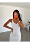 Strappy Sequin Dress - White - 3
