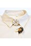 Pack of 2 Floral Button Covers, Decorative Cufflinks Without Sewing, Acrylic Shirt Button Covers wit - 2