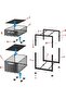 2-Tier Under Sink Storage Metal Kitchen Organizer,Spice Rack Sliding Organizer,Under Sliding Cabinet - 3