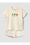 Nevavm Printed Baby Boy Shorts Set with Difference - 2