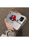 Realme C21 Compatible Silicone Edge Hard Back Case Couple Phone Case Spider Man Patterned - 4