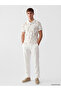 Esvab • Modern & Distinctive Devrik Roba Collar Embroidered Pique Men's T-Shirt - 2