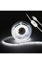 شريط إضاءة LED، 13.12 قدم/4 متر، 640 مصباح LED، قابل للتعتيم باللمس بدون خطوات، شريط إضاءة LED من نوع COB، 6000 كلفن أبيض، 10 واط.