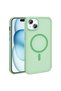 iPhone 14 Plus Case Magsafe Supported Camera Raised Silicone Matte Anti-Fingerprint - 4