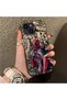iPhone 13 Mini Compatible Spiderman Patterned Silicone Edge Hard Back Case Couple Phone Case - 3