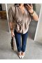 Double-Breasted Tie-Front Shirt - Mink - 2