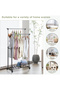 Double Pole Adjustable Stainless Steel Telescopic Clothes Rack - 6