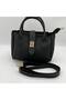 Women's Shoulder Bag Black Handbag Adjustable Strap Stylish Daily Bag Cn12 - 2