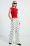 Polka Dot Tie-Waist Trousers - 5