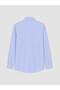 Ozmarka New Season Blue Slim Fit Oxford Men's Shirt - 5