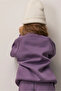 High Collar Snap Fastener Sweatshirt - 2