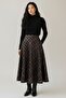 Plaid Patterned Bell Skirt - 3