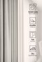 Modern Series Plain Pleated Velvet Textured Background Curtain Cream - 2