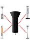 Patio Heater Cover - Outdoor Includes Storage Bag Zipper and Drawstring UV Protective Tear-resistant Windproof Waterproof 226 x 85 48 cm - 4
