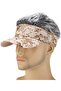 Men's camouflage baseball cap with wig adjustable back buckle. - 4