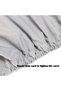 Two-piece marine seat cover - 56 x 61 64 cm Oxford cloth fabric UV resistant Weather Water Dust With adjustable cord to fit most seats Silver - 3