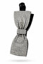 Stone-Embellished Bow Model Banana Buckle 10 cm - Stylish and Durable
