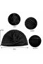 Women's headscarf set 4pc beige/dark gray/navy/black stylish. - 3