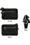 Women's genuine leather wallet wrist strap wide opening coin. - 5