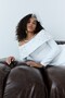 White Madonna Collar Beaded Embroidered Long Sleeve Evening Dress - 6