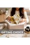 Beram European Style Dual Elephant Home Décor Large and Small White and Gold Resin Elephant Figurines Trunk Up Lucky Elephant Statues for Living Room Bedroom Office Shelves and Housewarming Gifts - 3