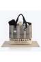 Large Size Tote Bag Beach Bag Shopping Bag Tassel Canvas Bag Women's Snake Pattern Bag - 2
