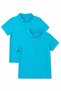 Unisex Children's 2-Piece Polo Collar Short Sleeve School T-Shirt