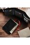 VALENCHI Men's Genuine Leather Rfid Blocking Slim Trifold Wallet With 7 Cards+1 Id Window+2 Note Com - 7