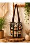 Korean Style Cute Bucket Bag Oil Painting Cat Dog Pattern Shoulder Bag and Handbag - 2