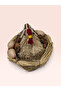 Decorative Chicken Coop in a Nest with Eggs - Rustic Design Natural Straw and Natural Logs - 3