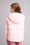 Waterproof Water Repellent Hooded Zippered Light Pink Vest Girl Child G9204A826Au - 7