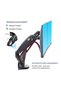 Dual Monitor Desk Mount Stand Full Motion Swivel Computer Monitor Arm for Two Screens 17-27 Inch with 4.4~19.8lbs Load Capacity for Each Display F160 black - 3